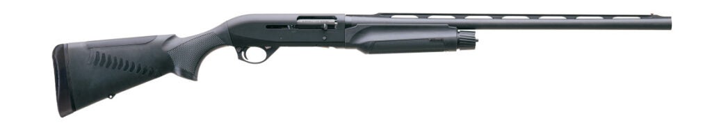 A Benelli M2 shotgun on a white background.